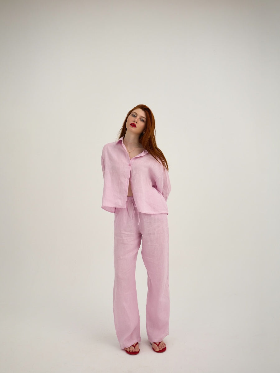 LUCY Gömlek Pembe